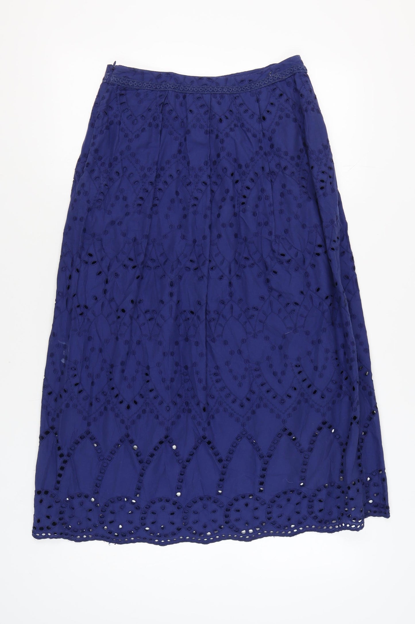 Marks and Spencer Women's Blue Midi Skirt Size 12