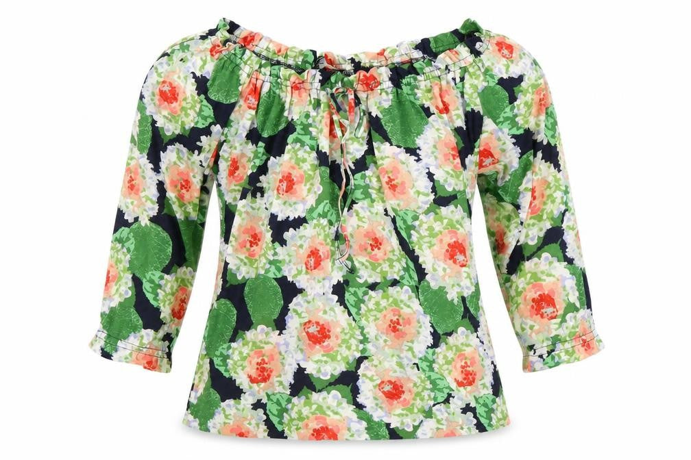 Front view of Dorothy Perkins Women's Floral Off Shoulder Top