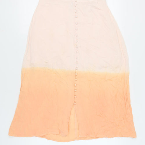 Stradivarius Women's Multicoloured Long A-Line Skirt L