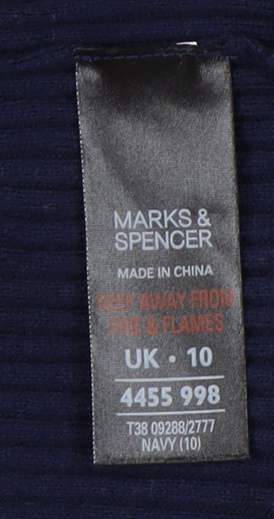Marks and Spencer Women's Blue Open Front Cardigan Size 10