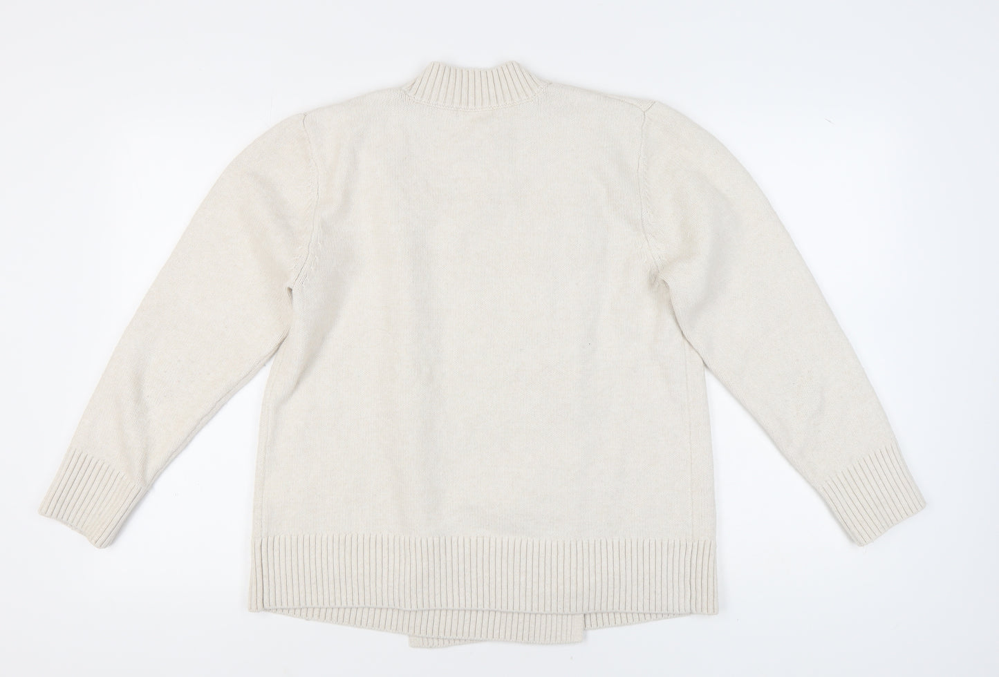 H&M Women’s Ivory Knit Pullover Jumper M