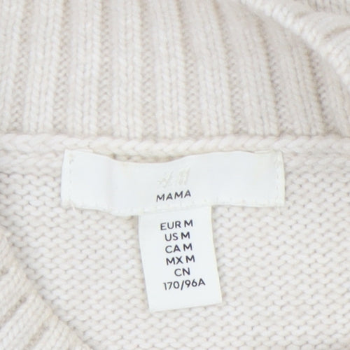 H&M Women’s Ivory Knit Pullover Jumper M
