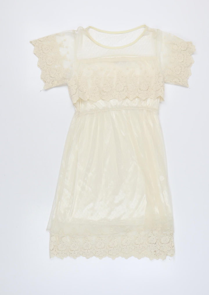 Lily J London Women's Ivory A-Line Dress M