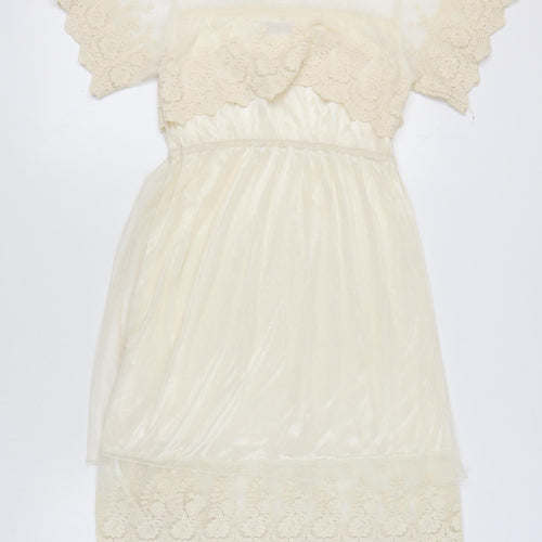 Lily J London Women's Ivory A-Line Dress M