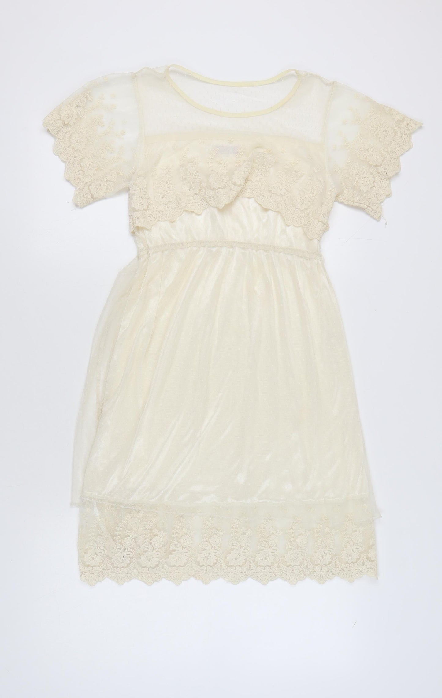 Lily J London Women's Ivory A-Line Dress M