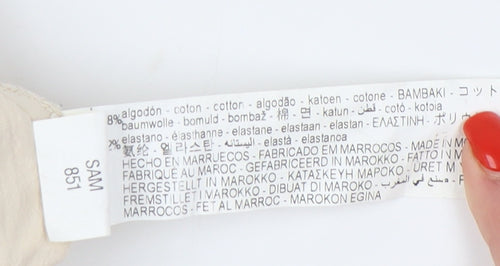 Zara Women's Beige Ruffle Short Skirt Size S