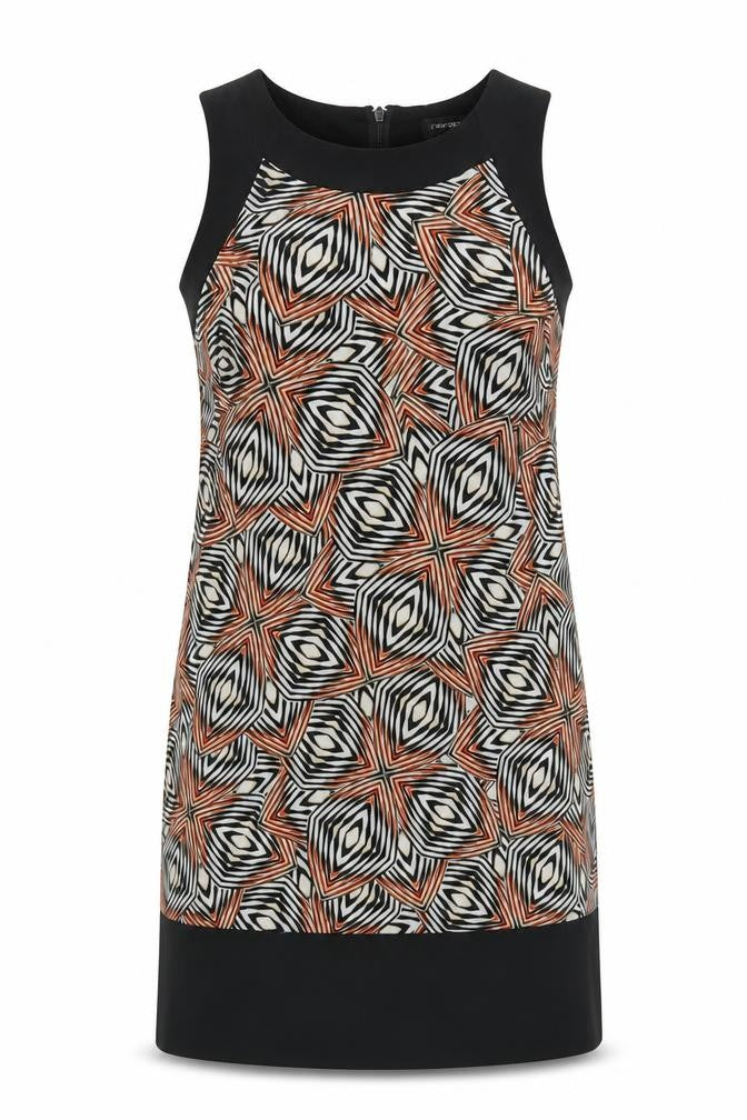 Front view of Dorothy Perkins Women's Geometric Shift Dress, size 8