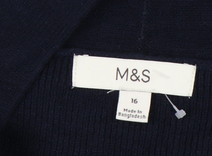 Marks and Spencer Women’s Blue Cardigan, Size 16
