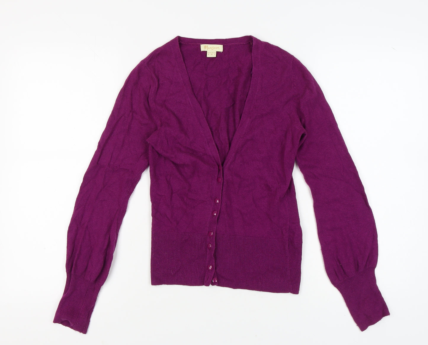 Monsoon Women's Purple Cardigan, Size 8, V-Neck