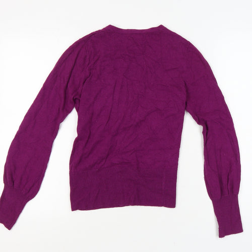Monsoon Women's Purple Cardigan, Size 8, V-Neck