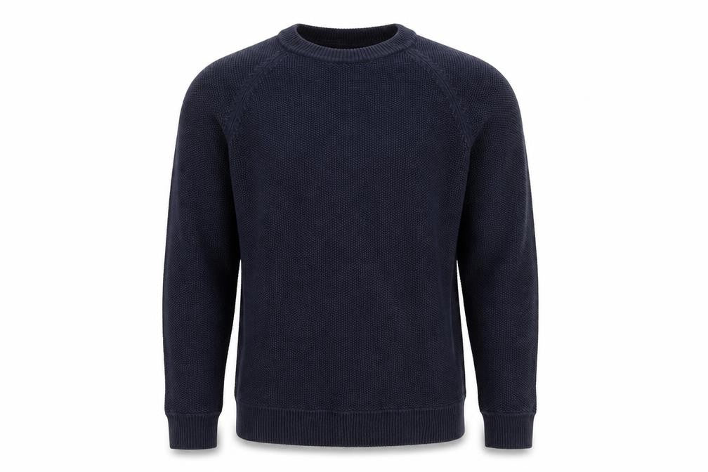 Front view of H&M Men's Black jumper, size S, Chunky Knit