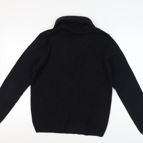 River Island Men's Black Pullover Jumper, Size M