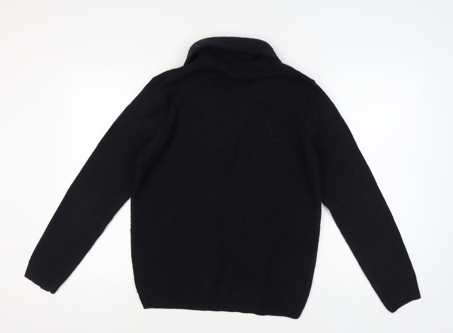 River Island Men's Black Pullover Jumper, Size M