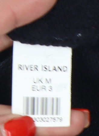 River Island Men's Black Pullover Jumper, Size M