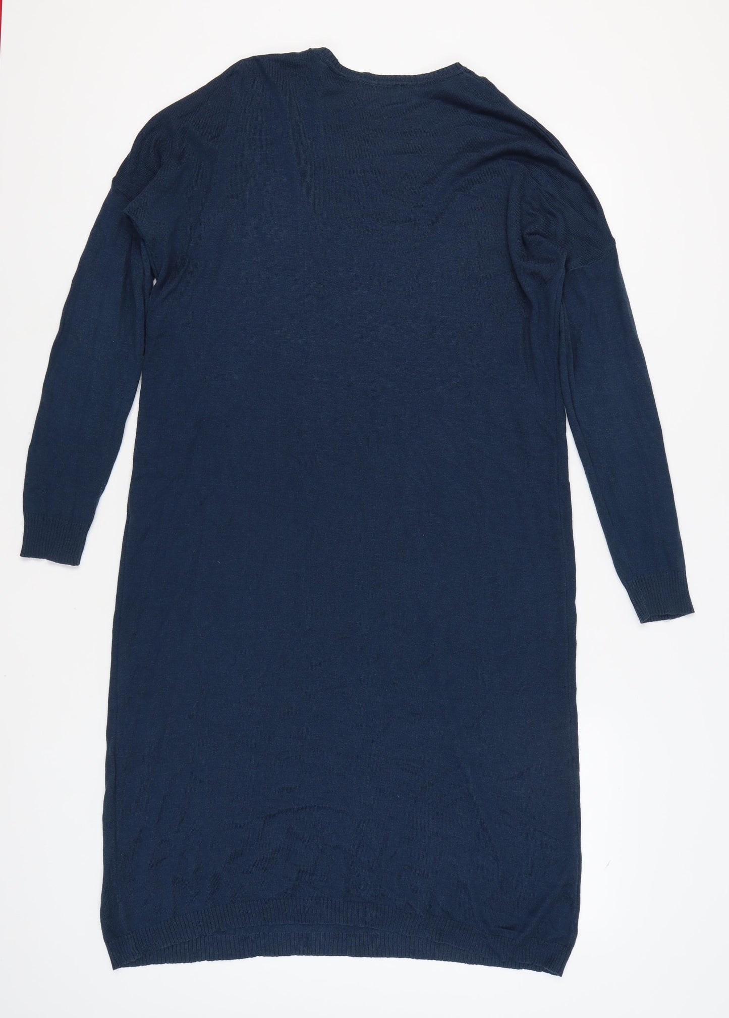 ABACI Women's Blue Long Sleeve Shift Dress S/M