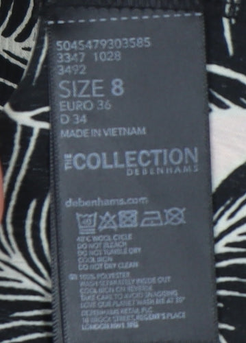 Debenhams Women’s Black Tunic Blouse Size 8