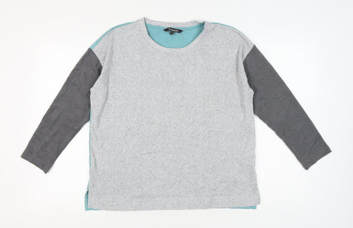 Bonmarché Women's Multicoloured Crew Neck Jumper, Size 14