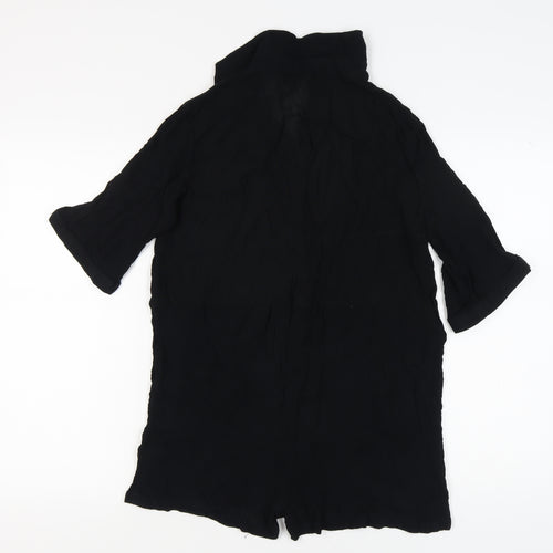 Nasty Gal Women's Black Collared Playsuit Size 10