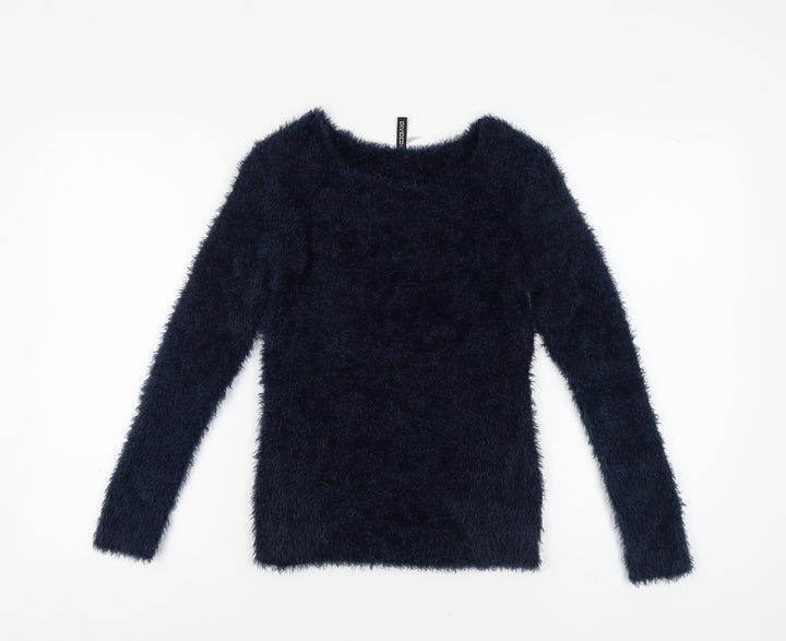 H&M Women's Blue XS Chunky-Knit Pullover Jumper