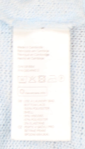 H&M Women's Blue Knit Jumper, Size L, Round Neck