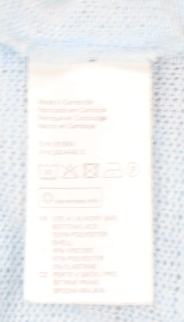 H&M Women's Blue Knit Jumper, Size L, Round Neck