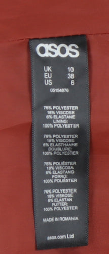 Asos Women's Brown Pencil Skirt UK 10