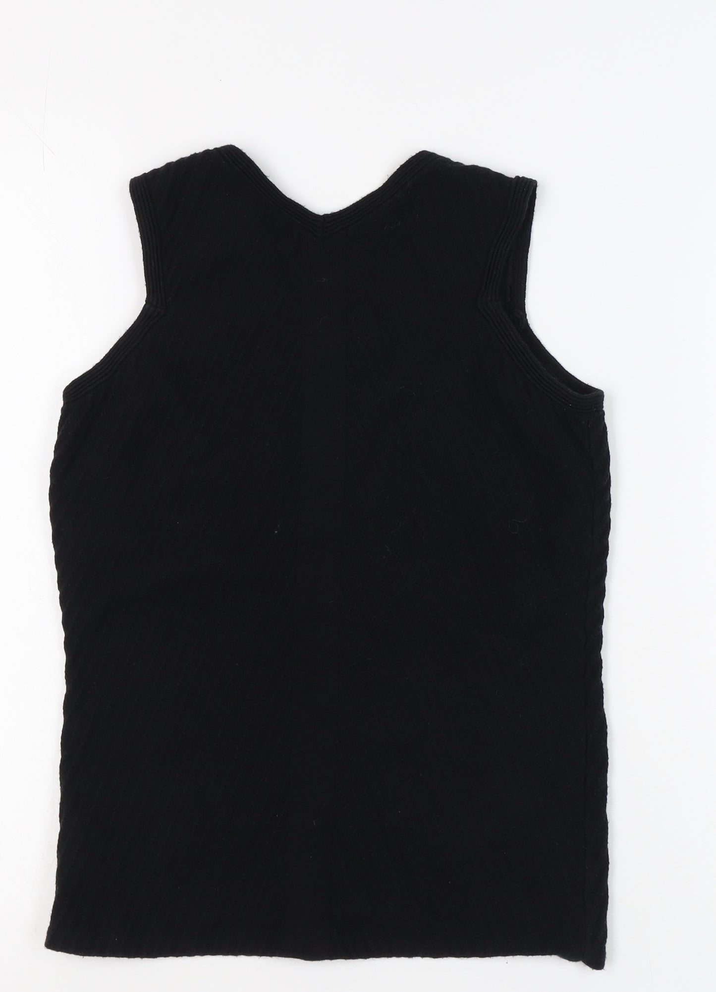 Next Women's Black Slim Fit V-Neck Tank UK 6