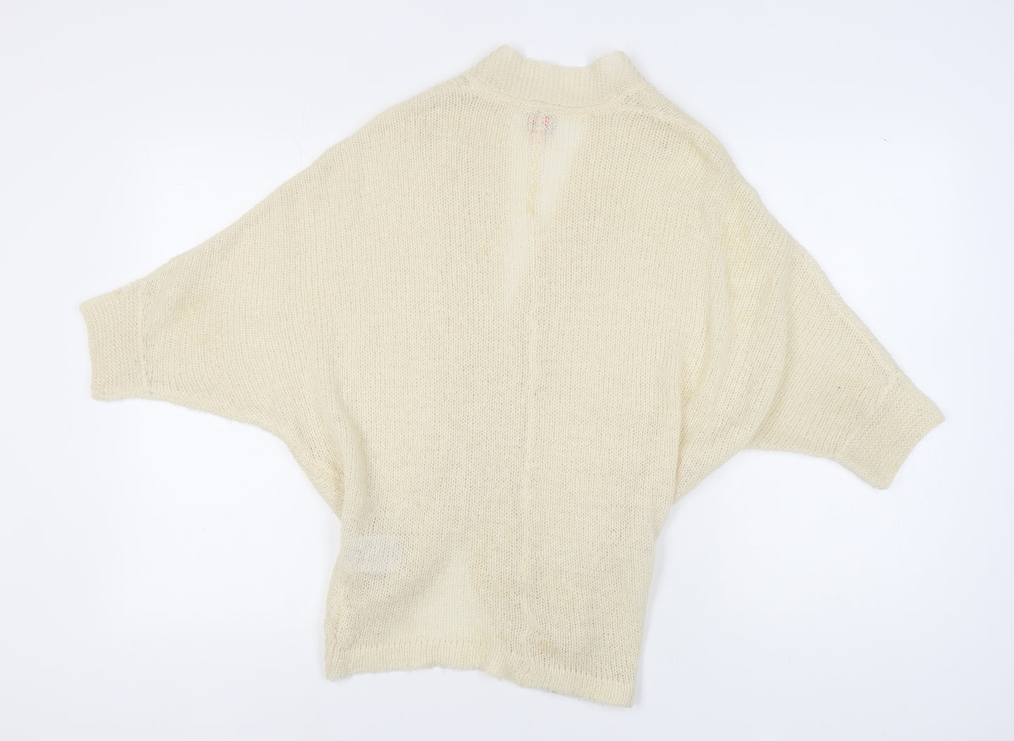 ONLY Women's Ivory Open-Knit Open Front Cardigan, Size S