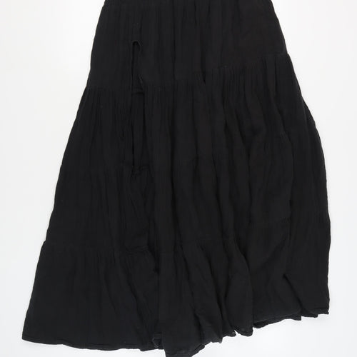 PrettyLittleThing Women's Black Long Cotton Skirt Size 12