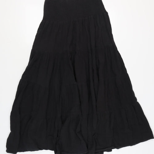 PrettyLittleThing Women's Black Long Cotton Skirt Size 12