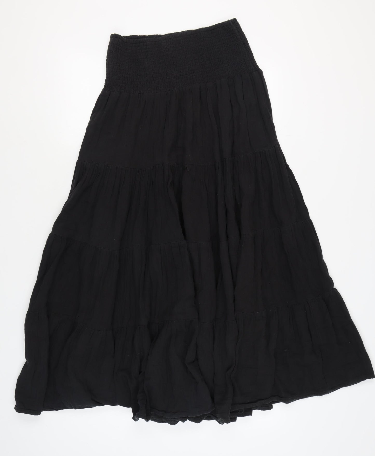 PrettyLittleThing Women's Black Long Cotton Skirt Size 12