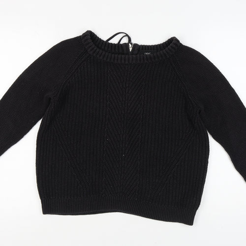 Next Women's Black Round Neck Pullover Jumper Size 6