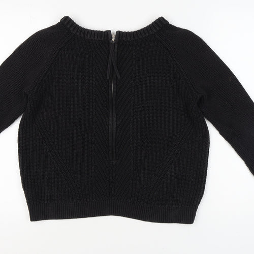 Next Women's Black Round Neck Pullover Jumper Size 6