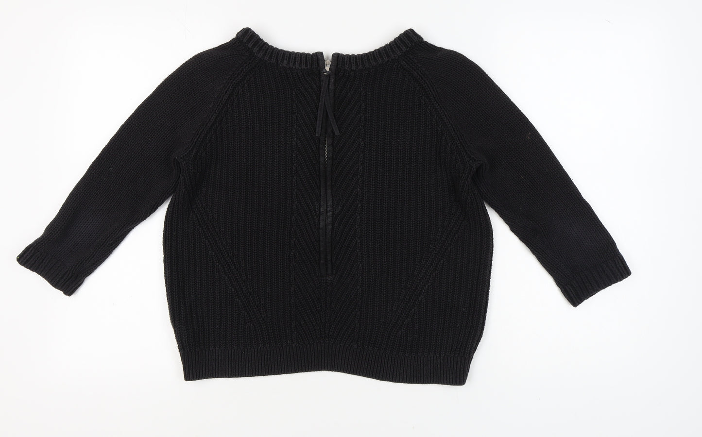 Next Women's Black Round Neck Pullover Jumper Size 6
