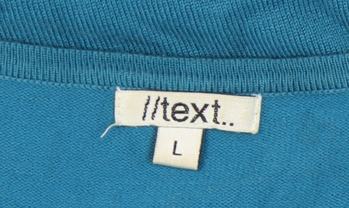 Next Women's Blue Embroidered Pullover Jumper L