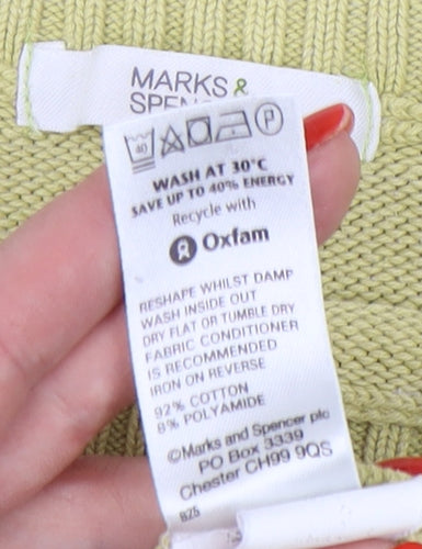 Marks & Spencer Women’s Green Size 16 Pullover Jumper