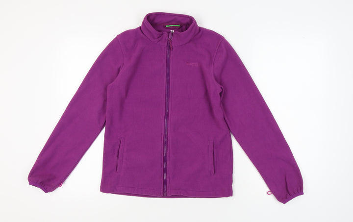 Mountain Warehouse Girls Purple Fleece Jacket Size 13