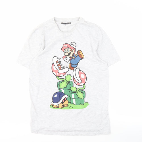 George Men's Super Mario Grey M T-Shirt