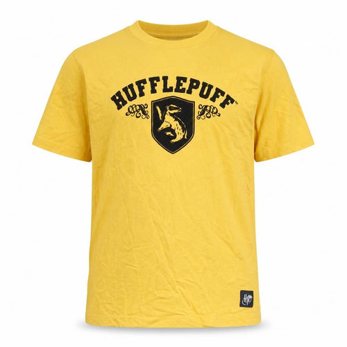 Harry Potter Hufflepuff Boys Yellow T-Shirt 8-9 Years Pullover Logo Graphic