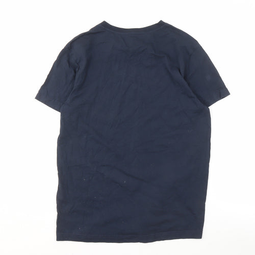 Rick and Morty Men's Blue L Christmas T-Shirt