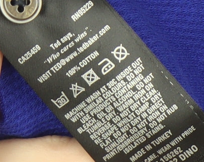 Ted Baker Men’s Blue Polo, Medium, Casual, Cotton