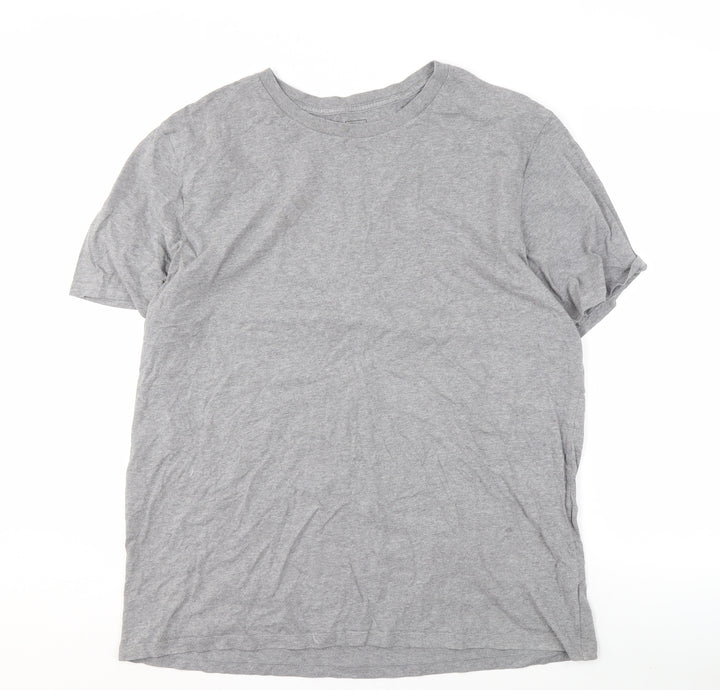 GAP Men's Grey Classic Fit Crew Neck T-Shirt XL