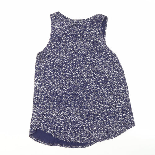 Old Navy Womens Blue Floral Tank Top M