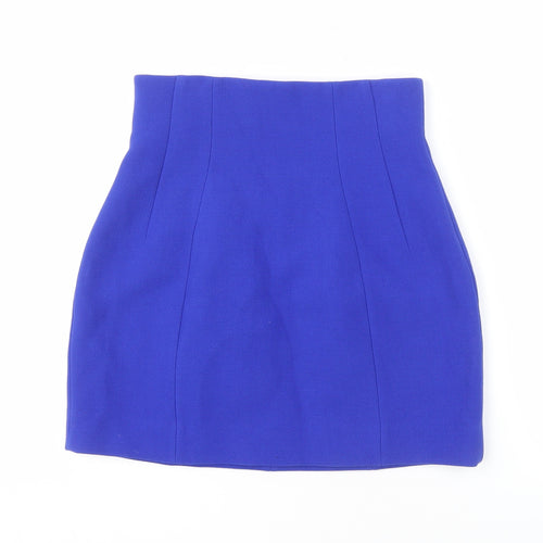 & Other Stories Women's Blue Short Skirt - Size 6