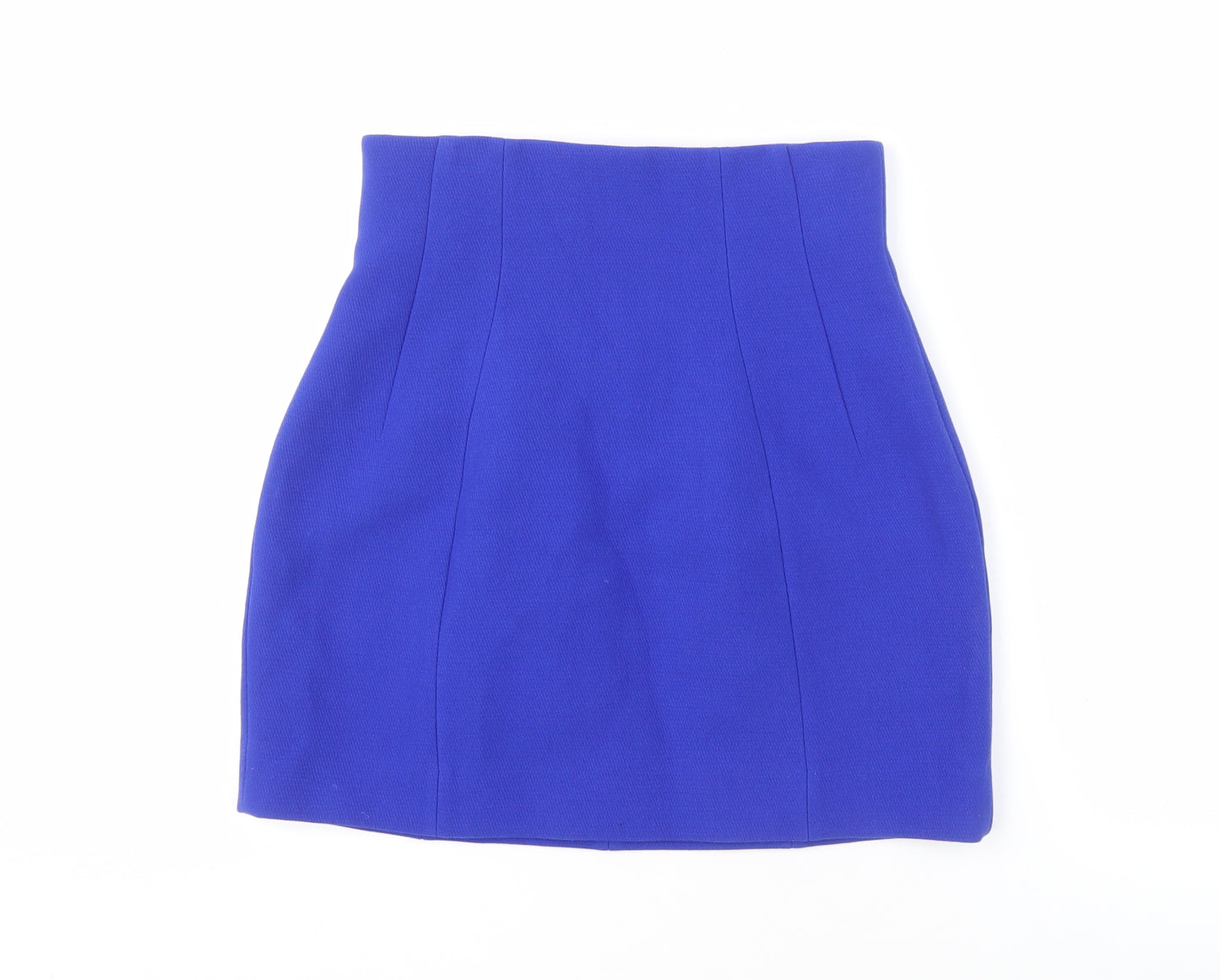 & Other Stories Women's Blue Short Skirt - Size 6