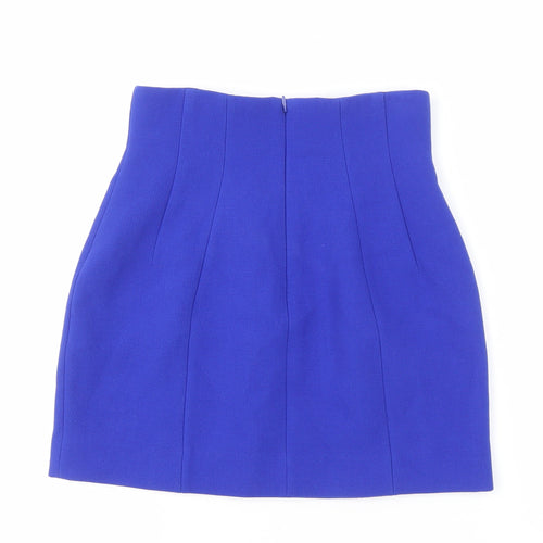 & Other Stories Women's Blue Short Skirt - Size 6