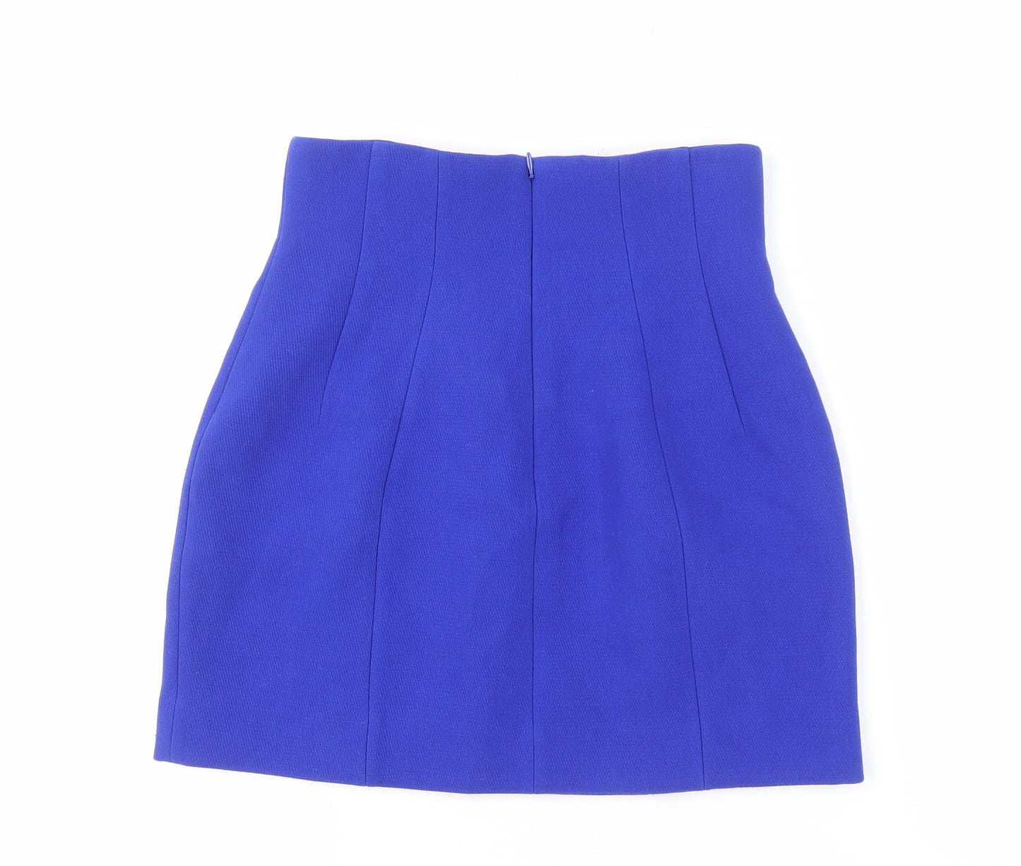 & Other Stories Women's Blue Short Skirt - Size 6