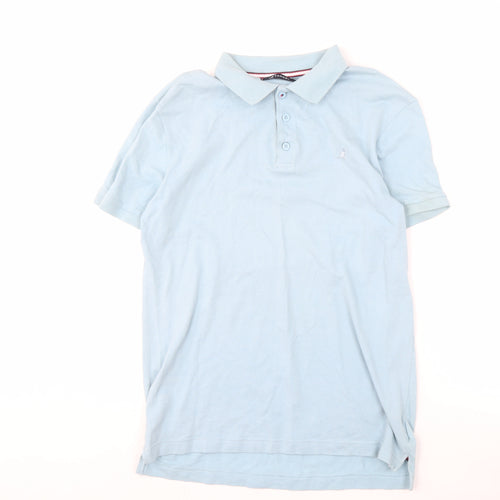 Kangol Men’s Blue Polo Shirt L Cotton Casual