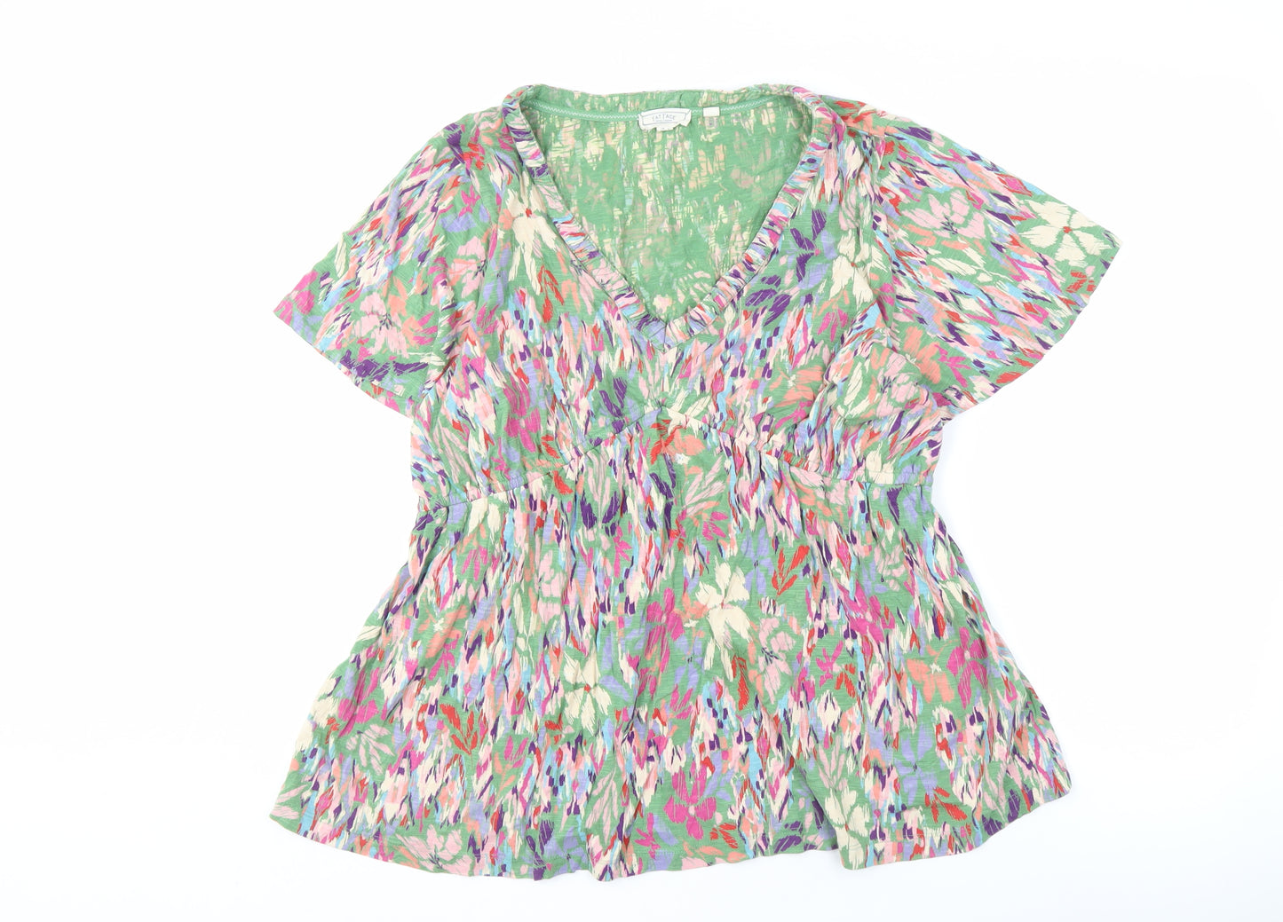 Fat Face Women's Multicoloured Floral Tunic Blouse, Size 12