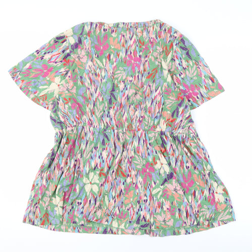 Fat Face Women's Multicoloured Floral Tunic Blouse, Size 12
